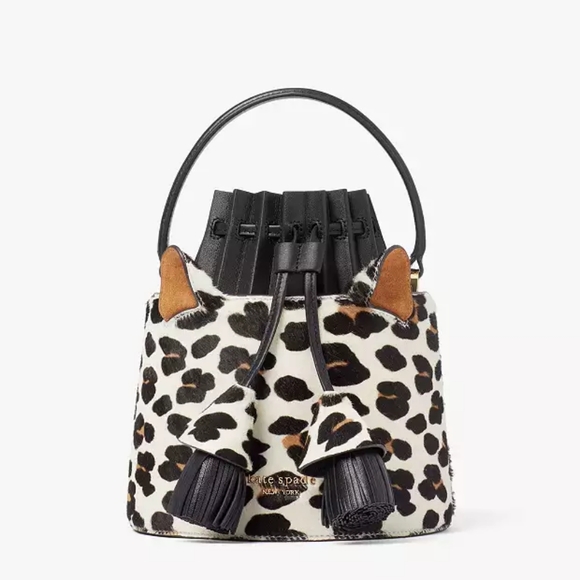 Kate Spade Buttercup Leopard Haircalf Bucket Bag,All Products : American Fashion Style Bags On Sale